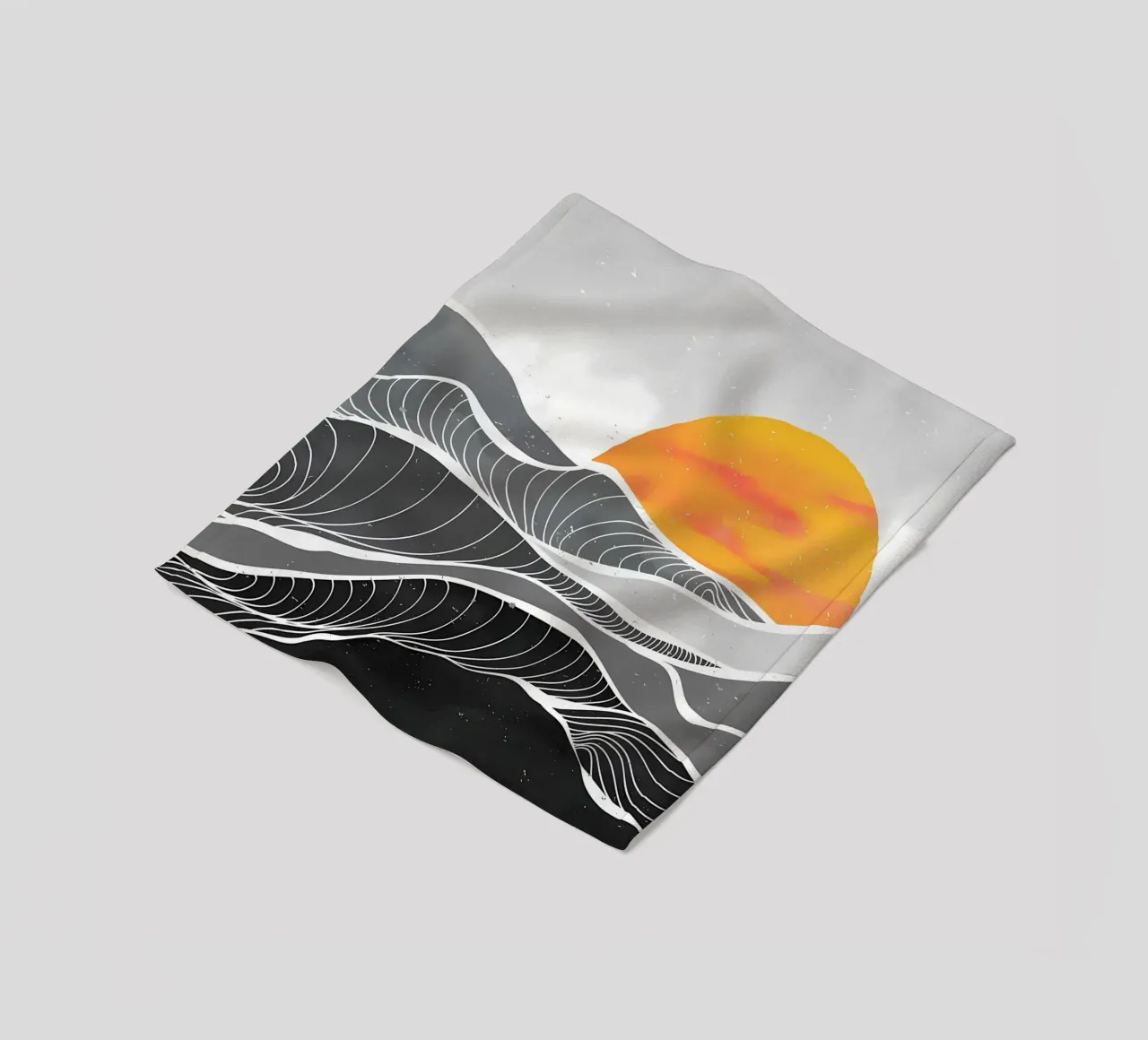 Ocean wave art paint fleece blanket by James M Coyle