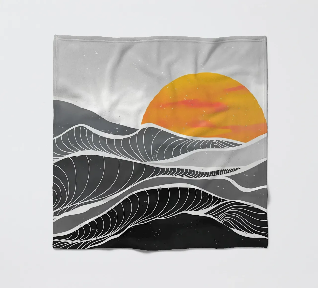 Ocean wave art paint fleece blanket by James M Coyle