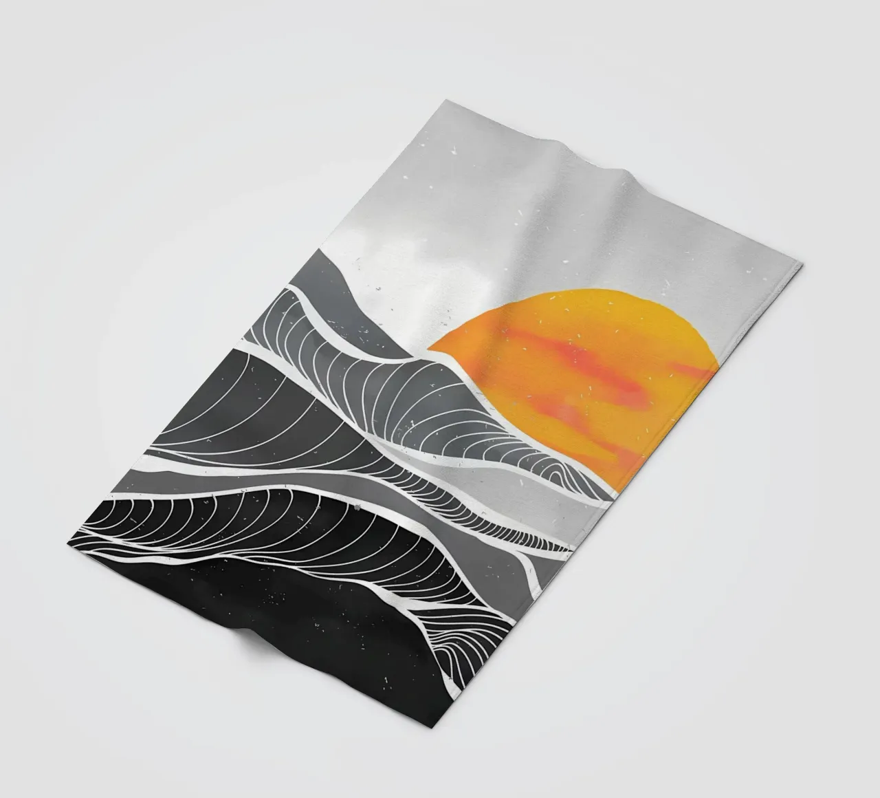 Ocean wave art paint fleece blanket by James M Coyle