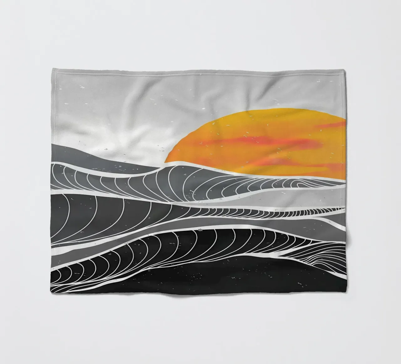 Ocean wave art paint fleece blanket by James M Coyle
