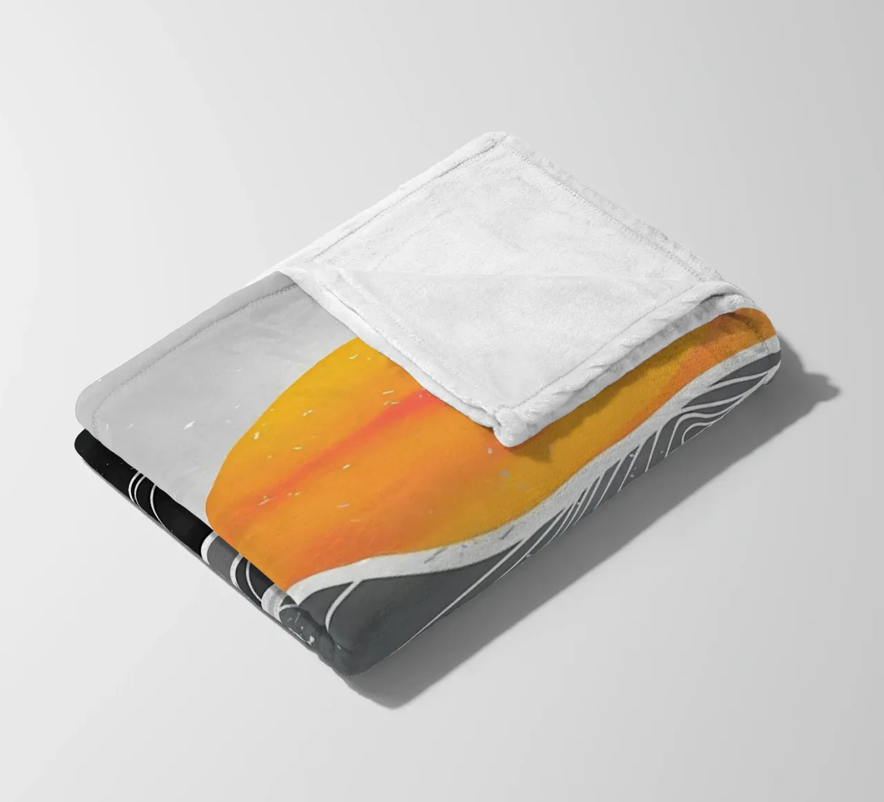 Ocean wave art paint fleece blanket by James M Coyle