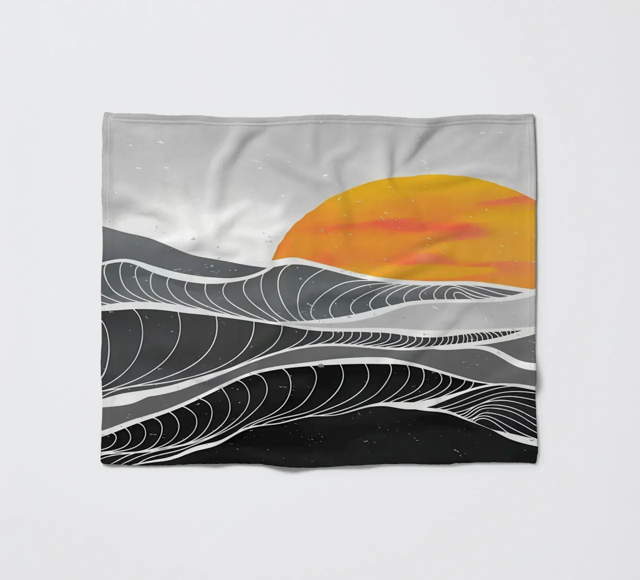 Ocean wave art paint fleece blanket by James M Coyle