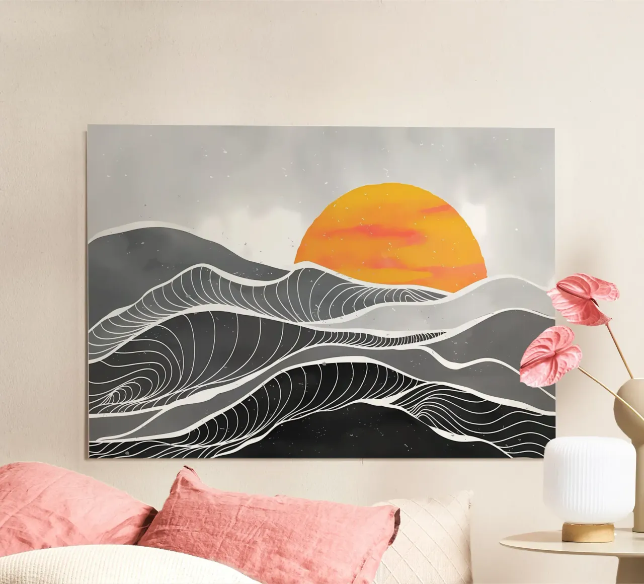 Vernice artistica sulle onde dell'oceano poster da James M Coyle