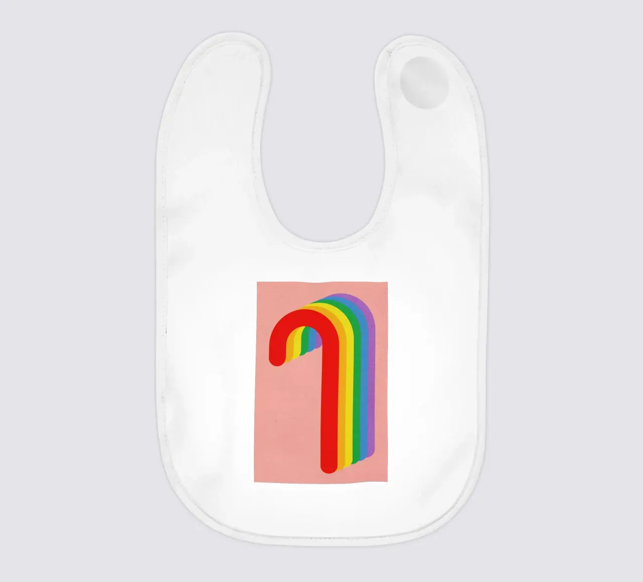 Rainbow Candy Cane bavaglino da Rosi Feist