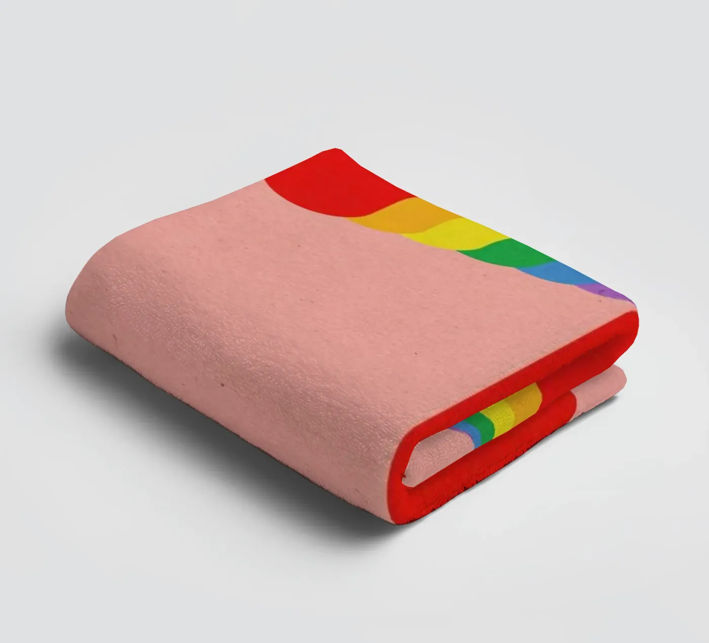Rainbow Candy Cane towel by Rosi Feist