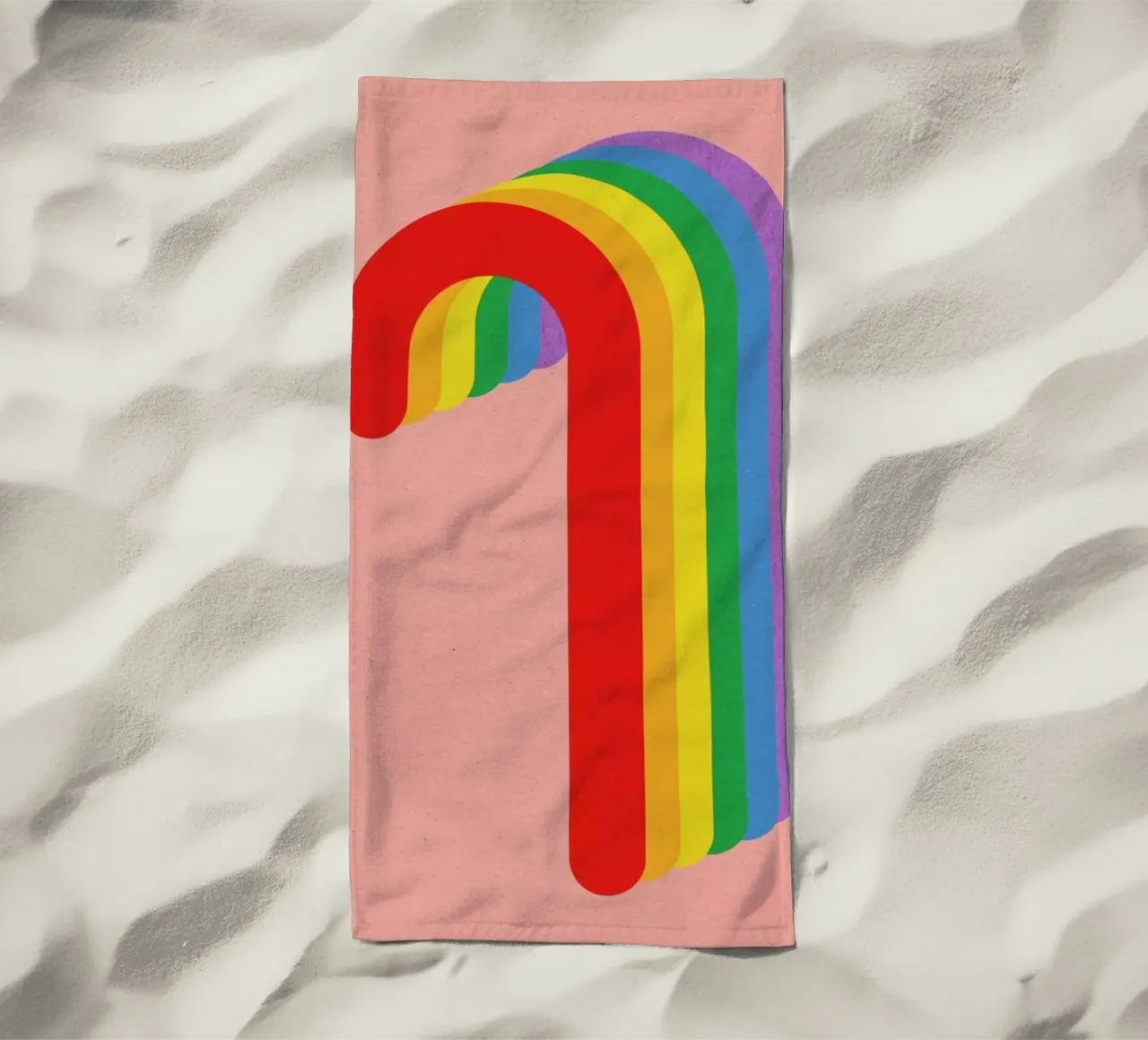 Rainbow Candy Cane telo mare da Rosi Feist