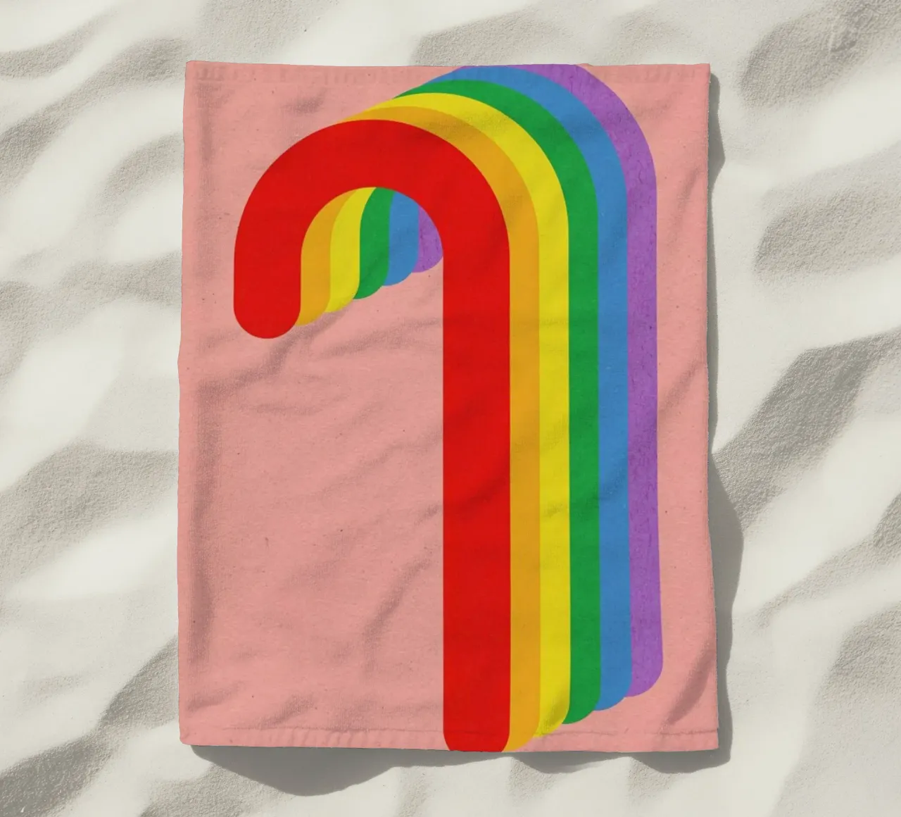 Rainbow Candy Cane telo mare da Rosi Feist