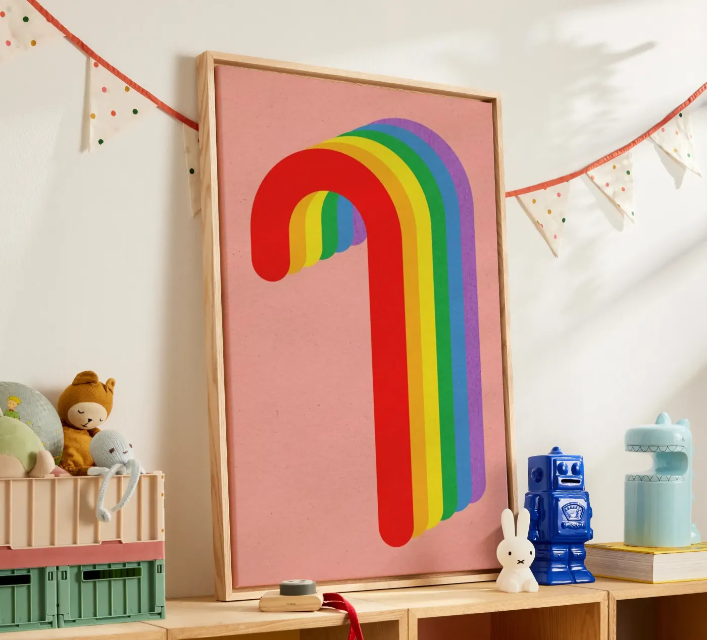 Rainbow Candy Cane tela da Rosi Feist