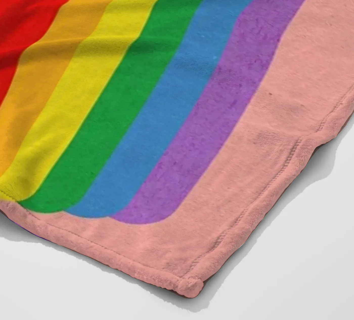 Rainbow Candy Cane Fleecedecke von Rosi Feist