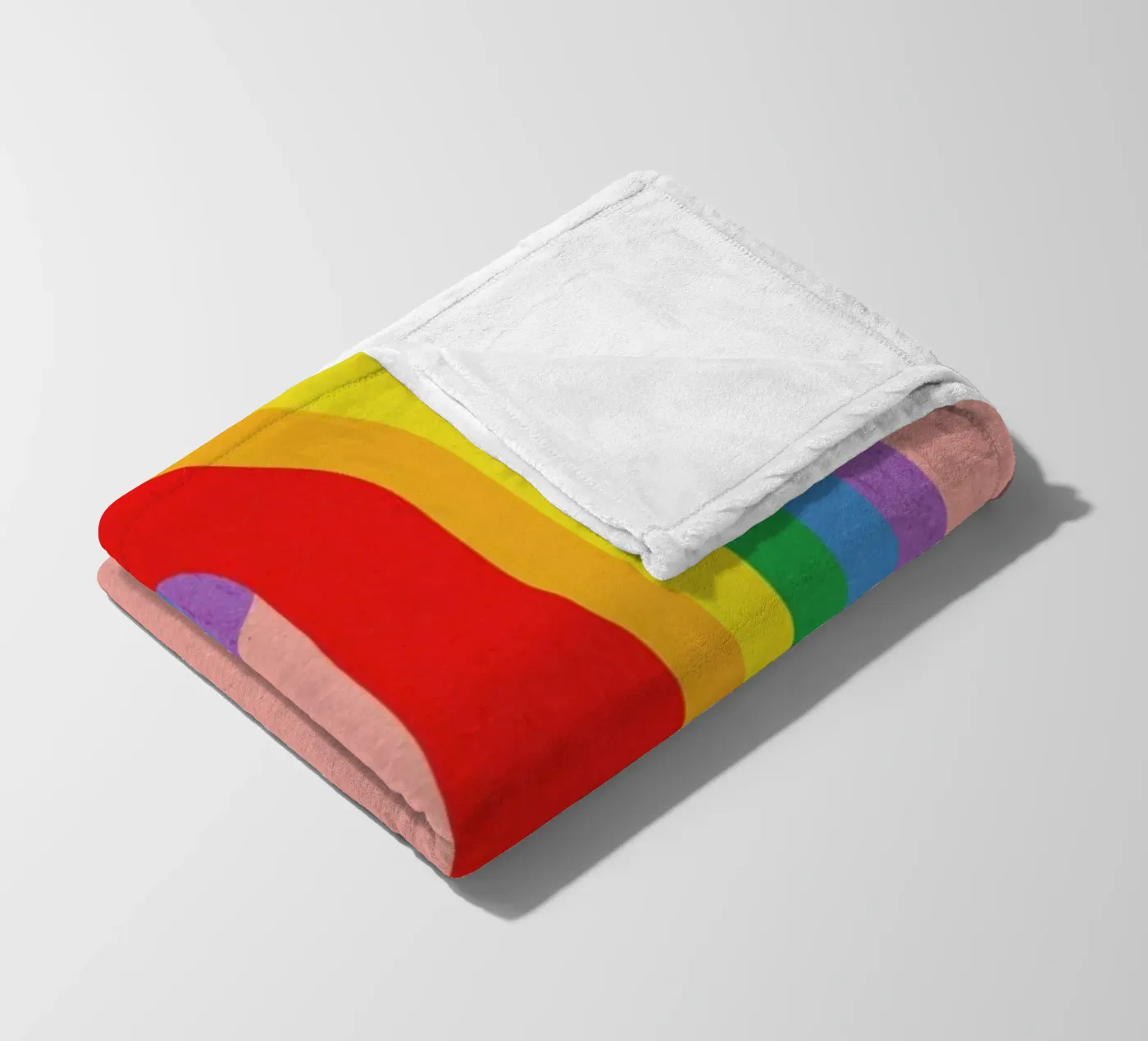 Rainbow Candy Cane Fleecedecke von Rosi Feist