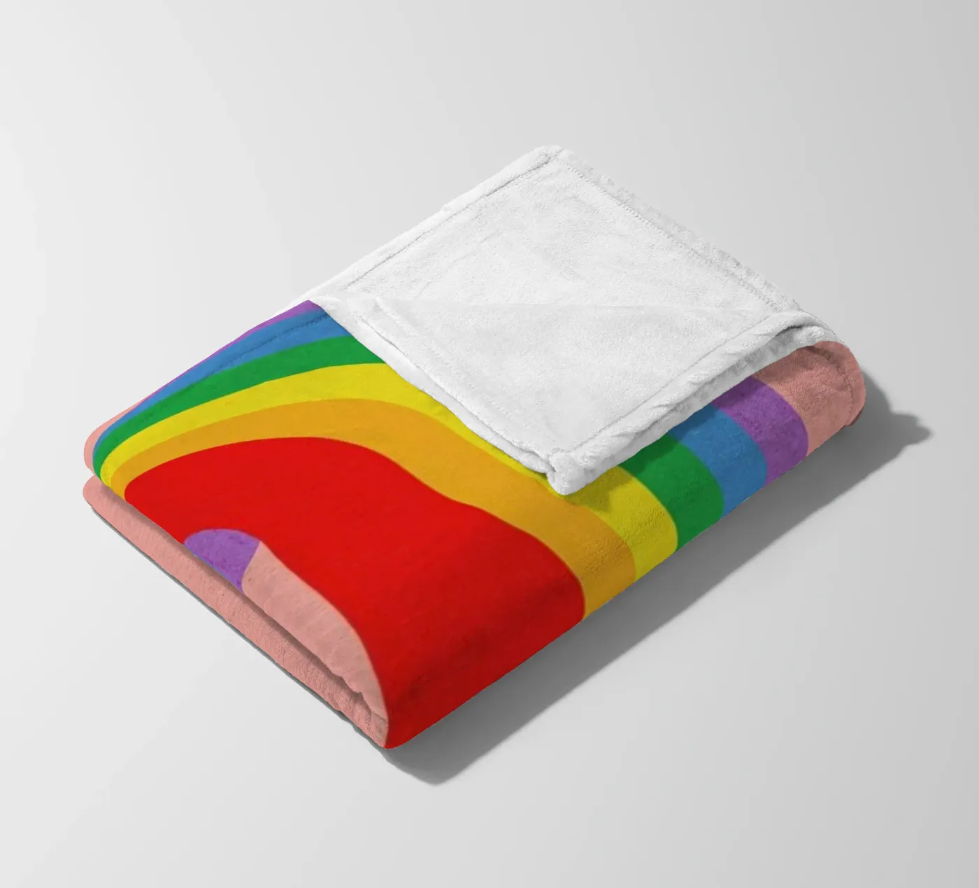 Rainbow Candy Cane Fleecedecke von Rosi Feist