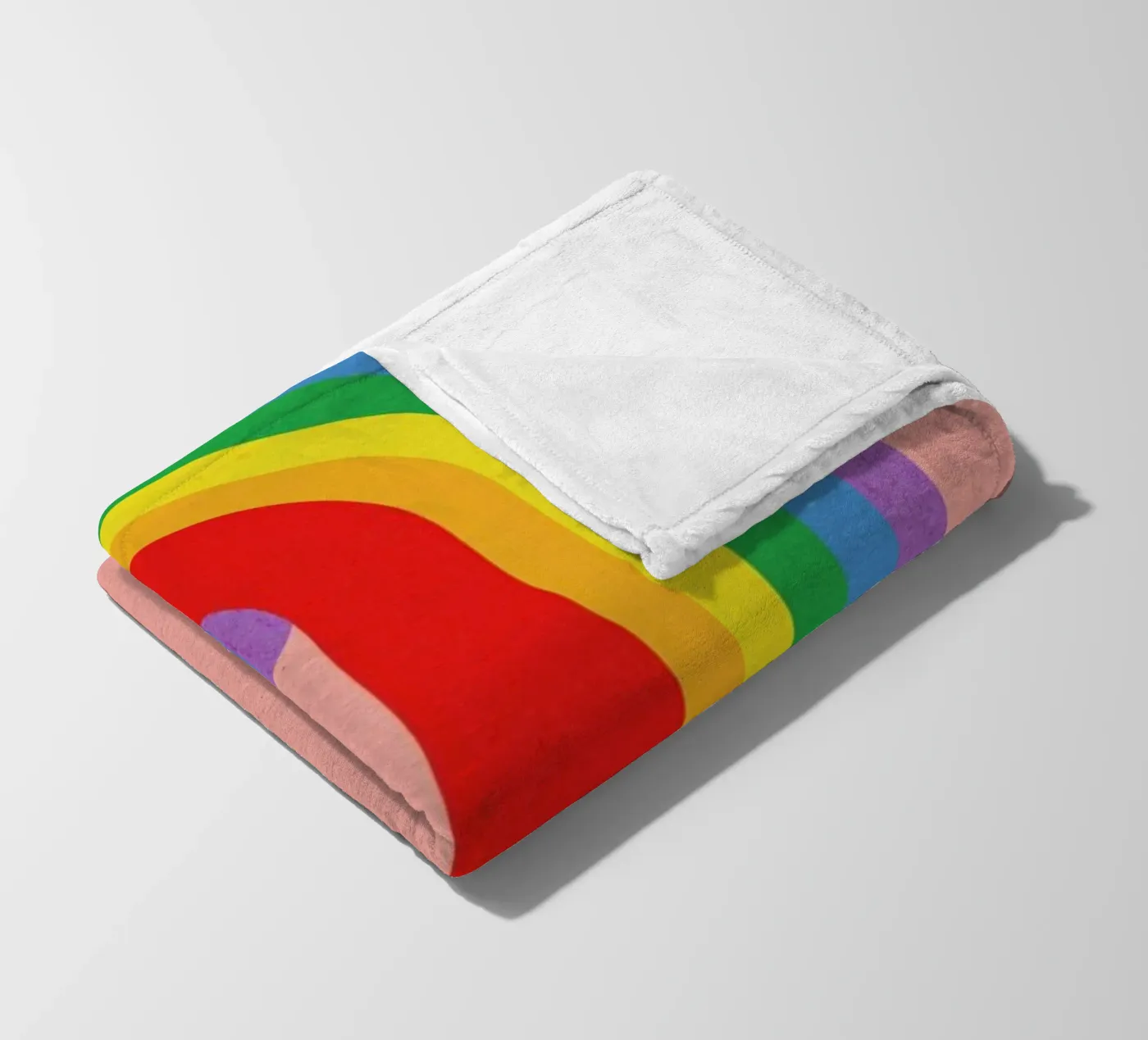 Rainbow Candy Cane Fleecedecke von Rosi Feist