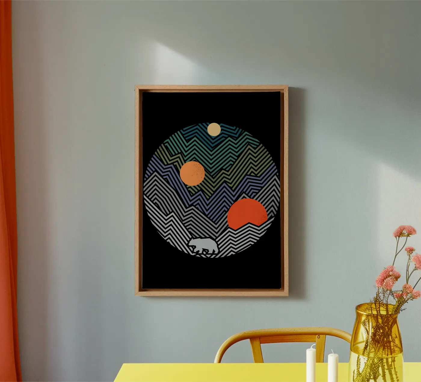 A Bear Geometry canvas by James M Coyle