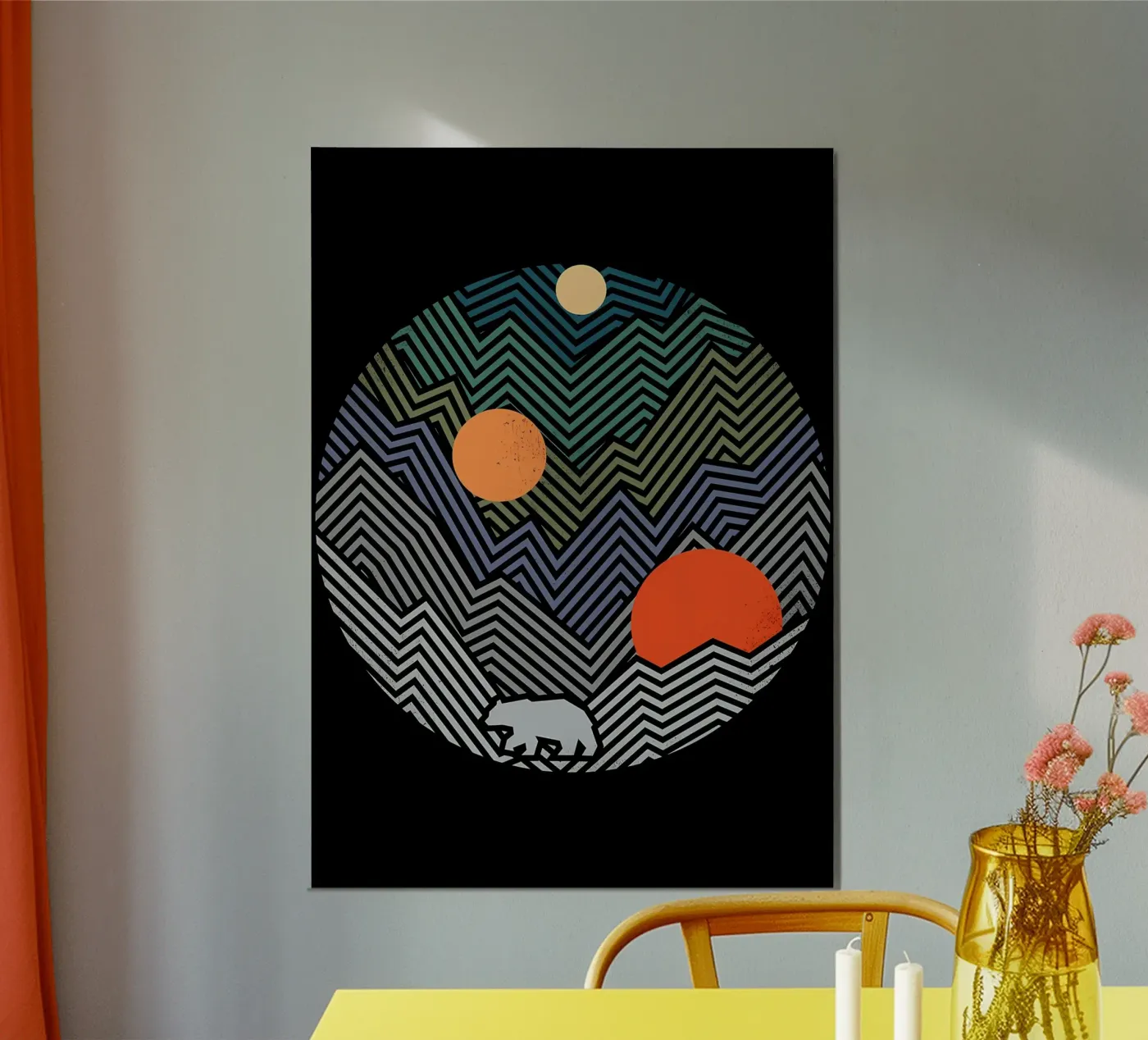 A Bear Geometry Poster von James M Coyle