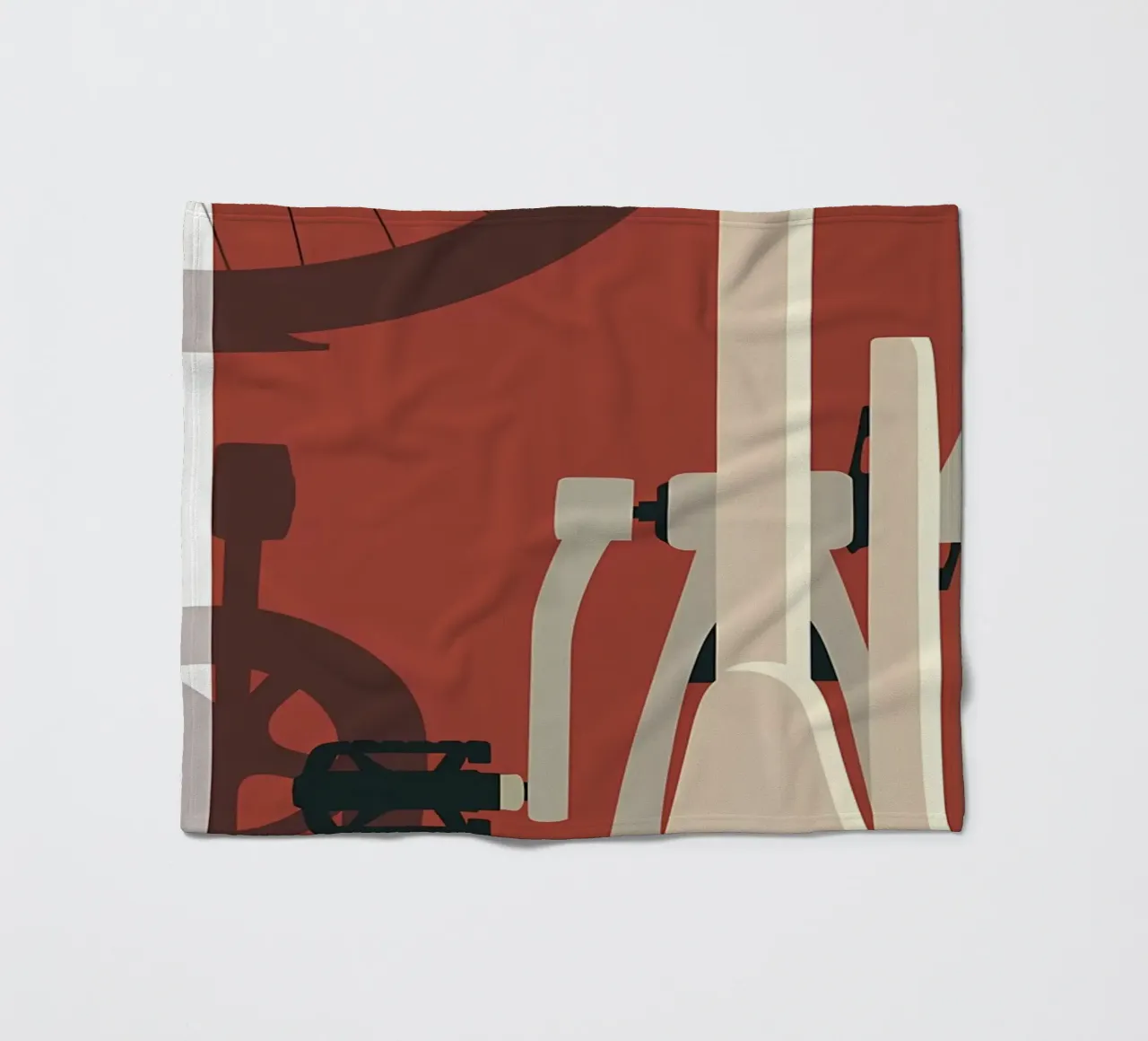 Fietsen fleecedeken van Albert S Jacob