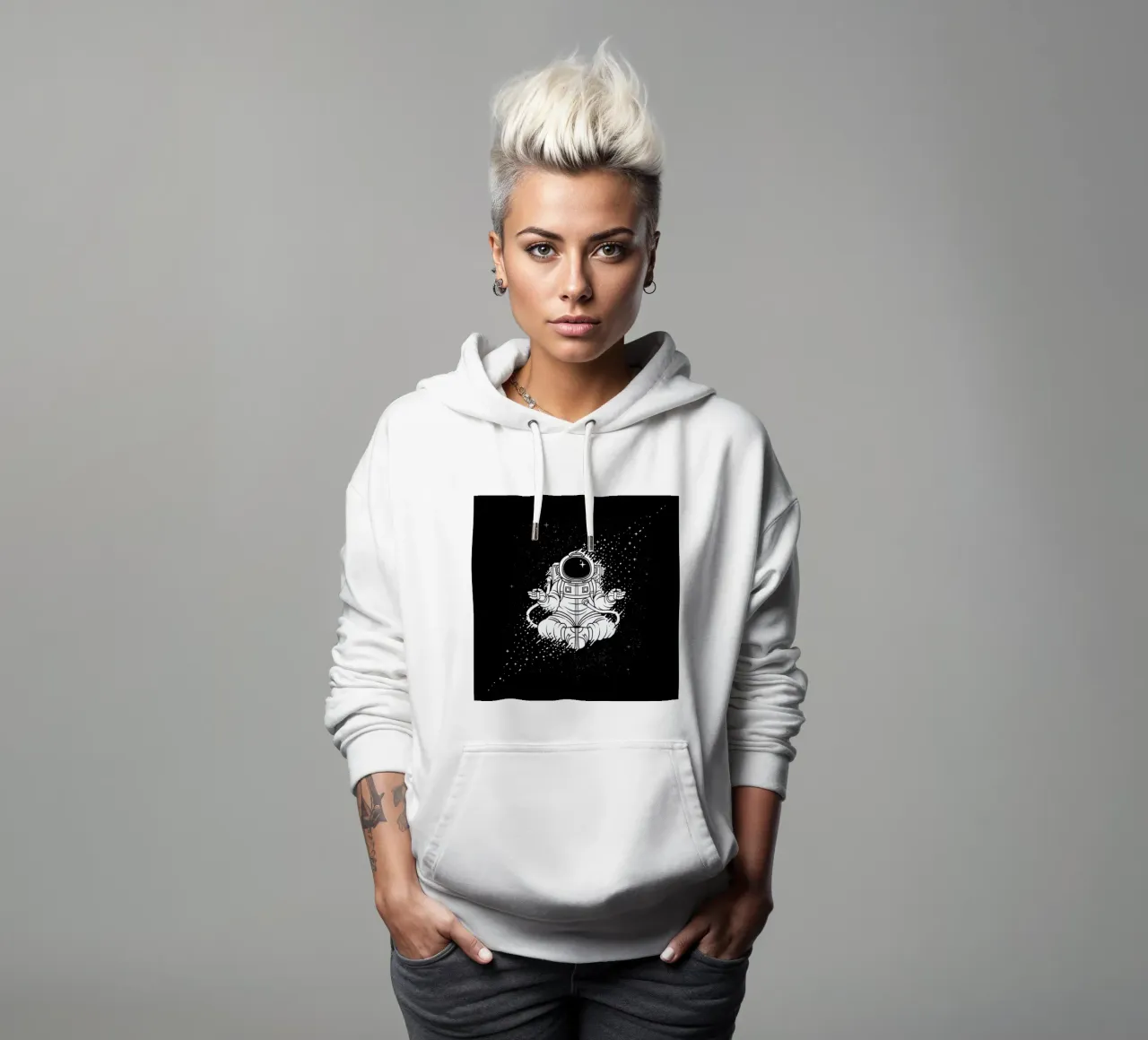 Becoming One With The Universe felpa con cappuccio da Tobe Fonseca