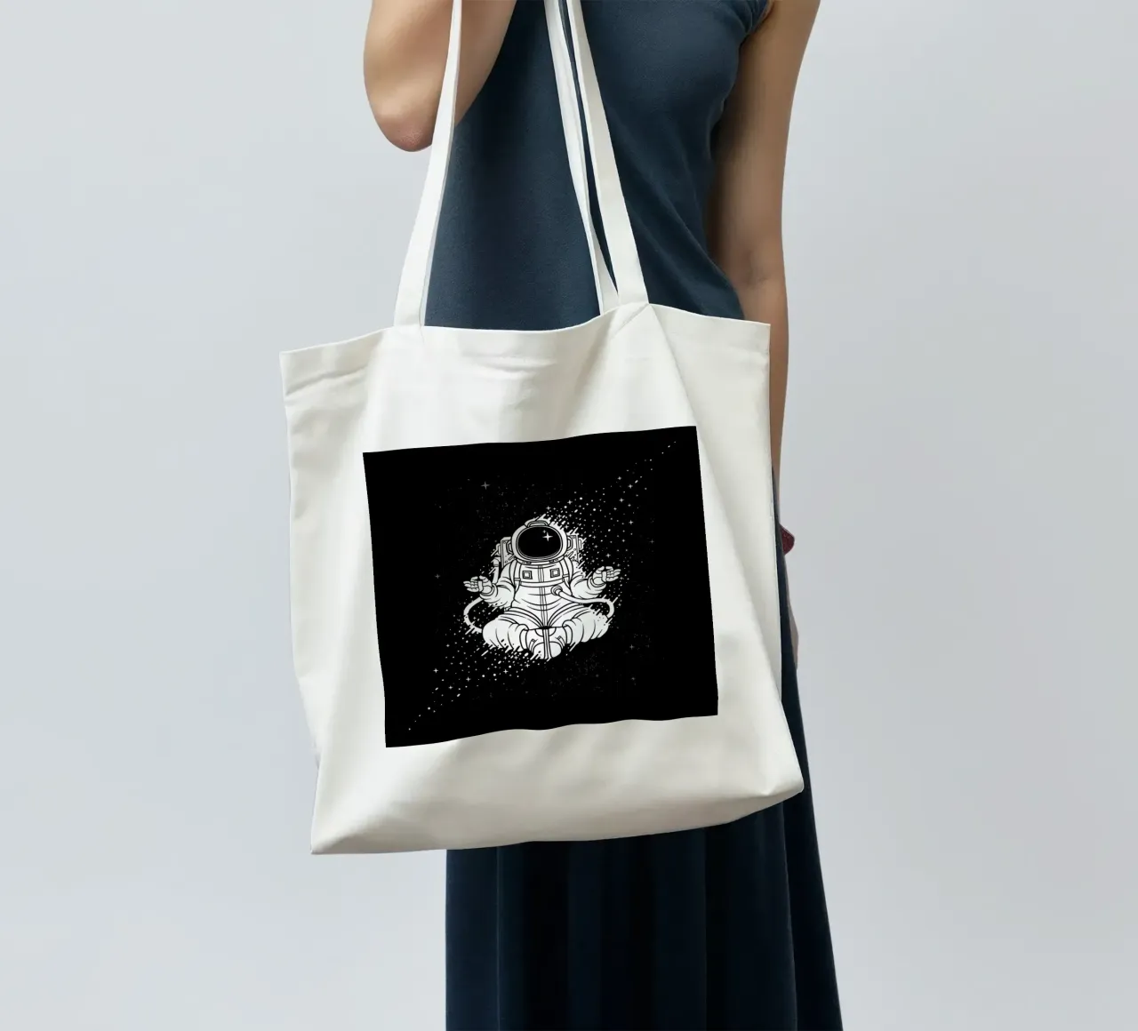 Becoming One With The Universe borsa in juta da Tobe Fonseca