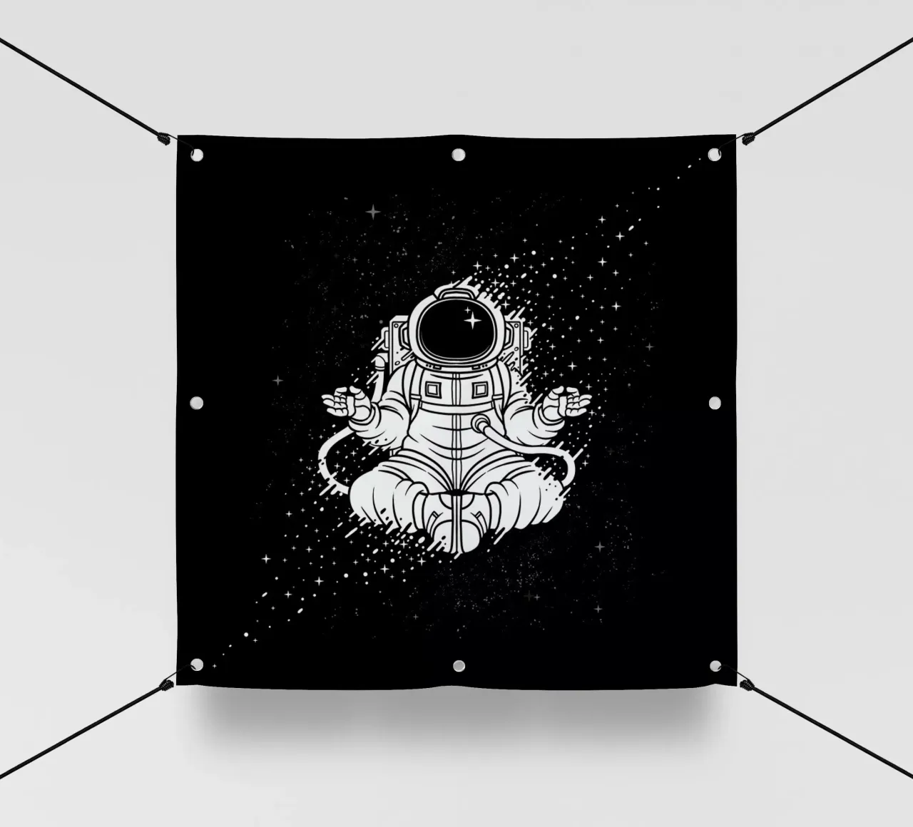 Becoming One With The Universe telo in pvc da Tobe Fonseca