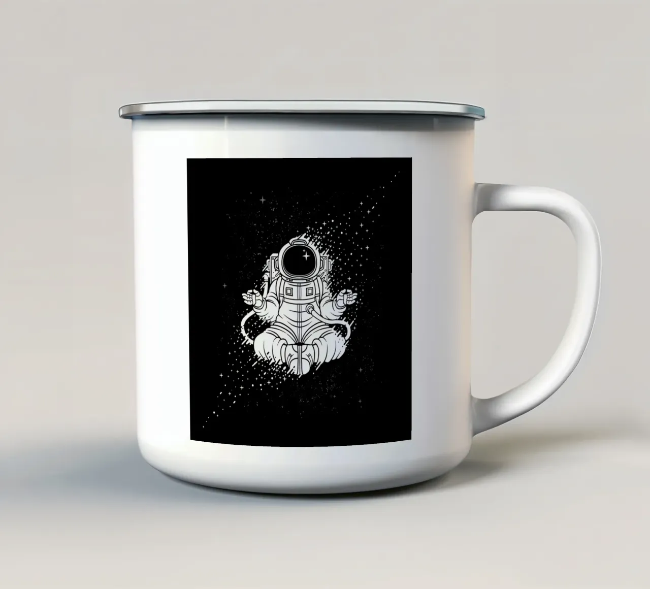 Becoming One With The Universe tazza in smalto da Tobe Fonseca