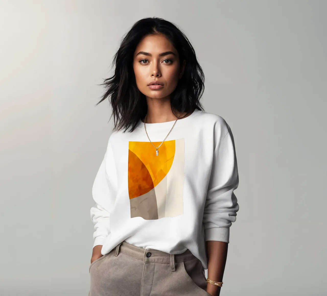 ORGANIC ABSTRACT 89C sweatshirt by Rebecca Clark Wyrick