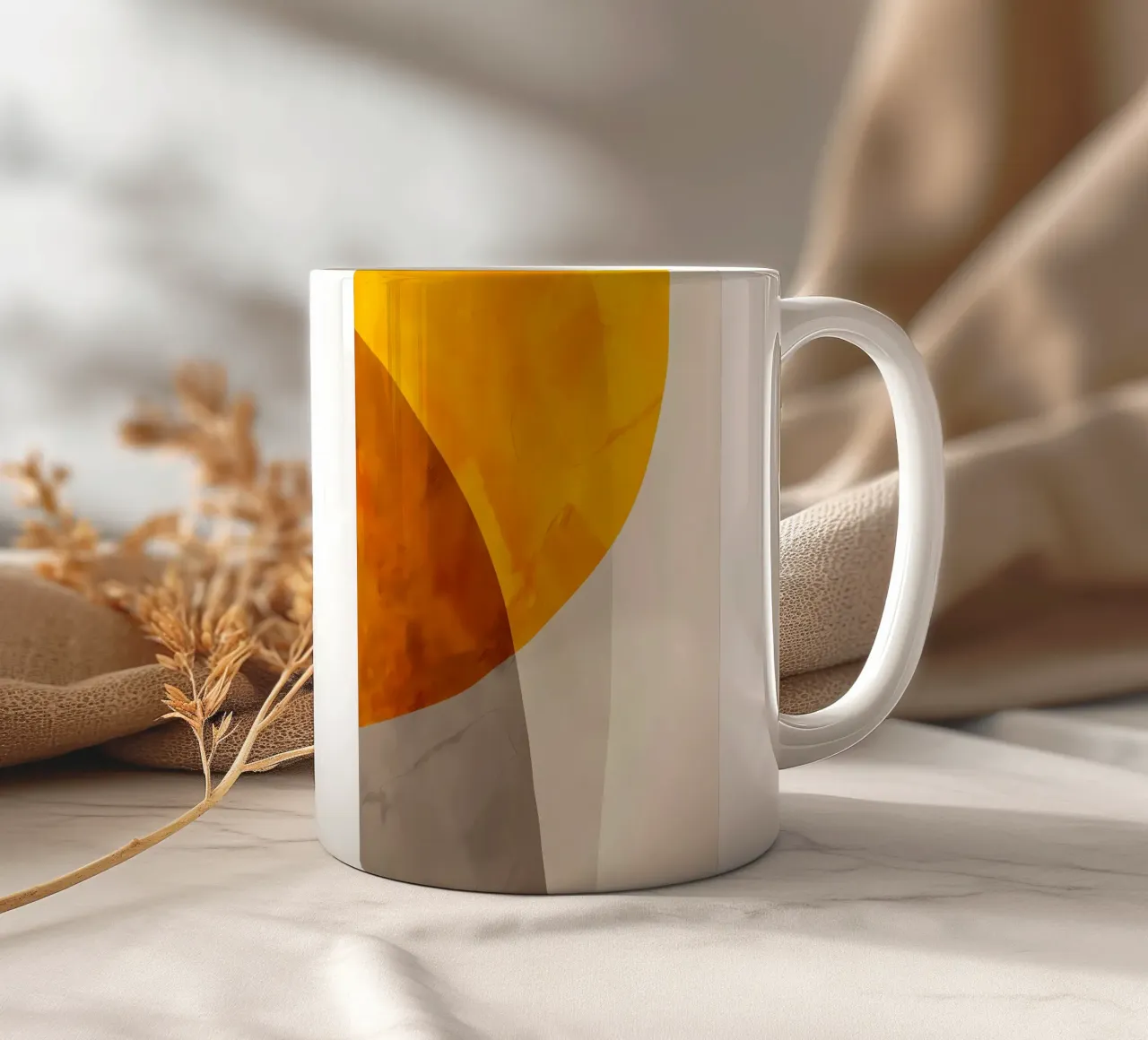 ASTRATTO ORGANICO 89C tazza in ceramica da Rebecca Clark Wyrick