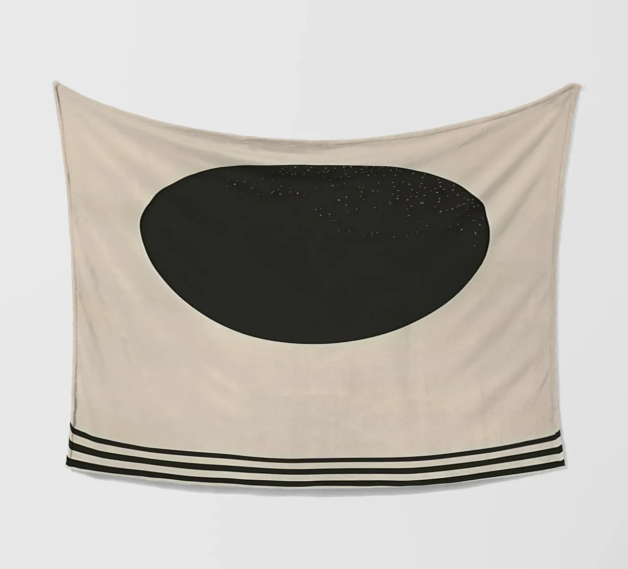 Minimalist Sun and Horizon fleece blanket by James M Coyle