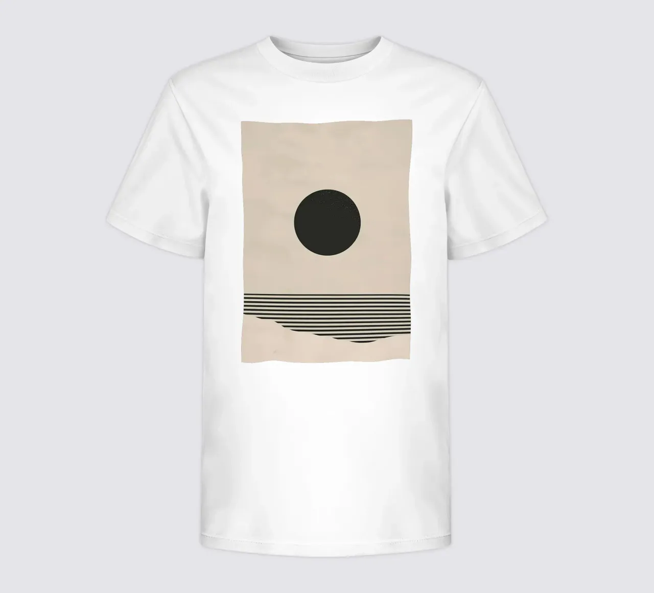 Minimalist Sun and Horizon kids t-shirt by James M Coyle