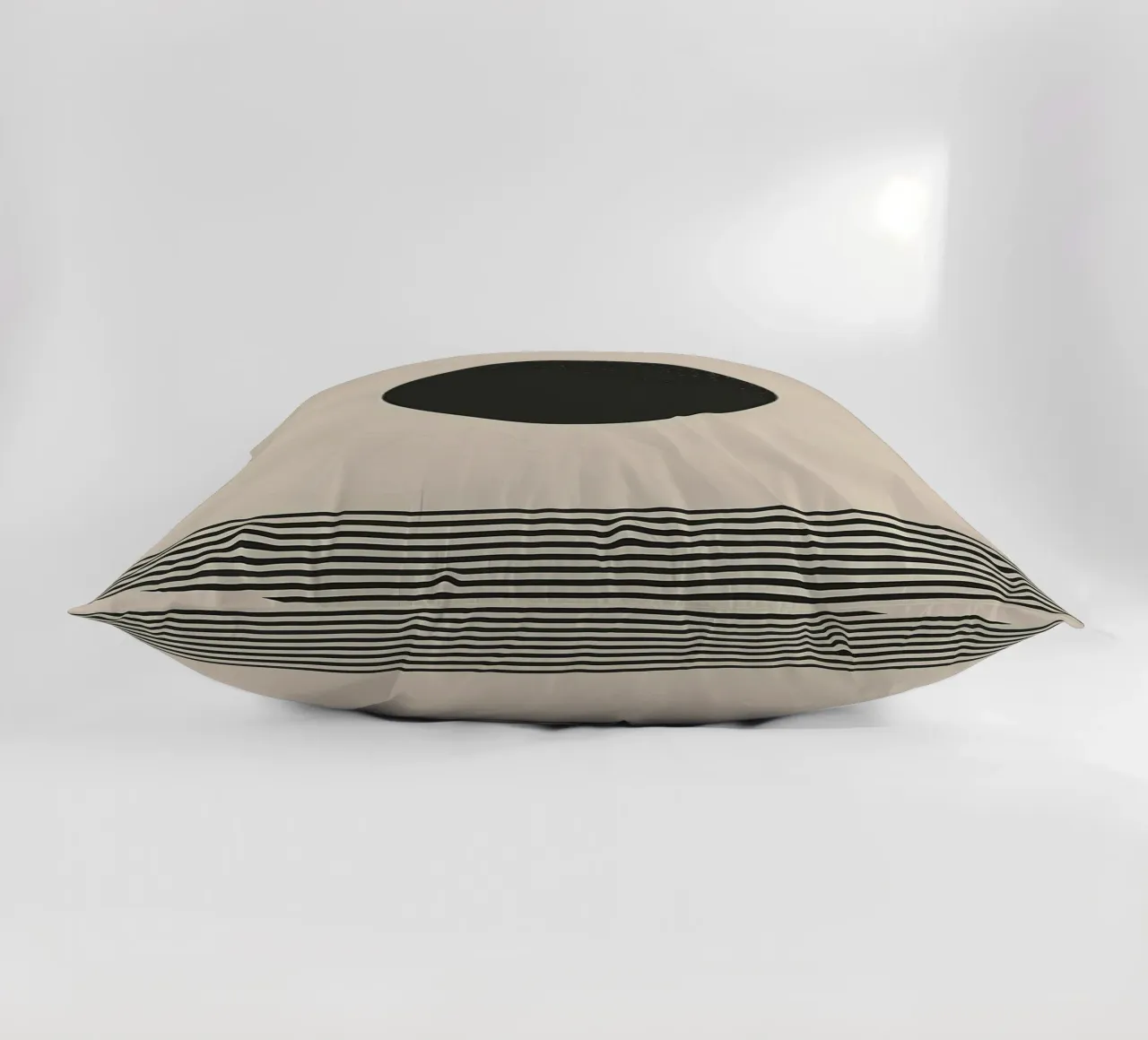 Sole e orizzonte minimalisti cuscino da James M Coyle