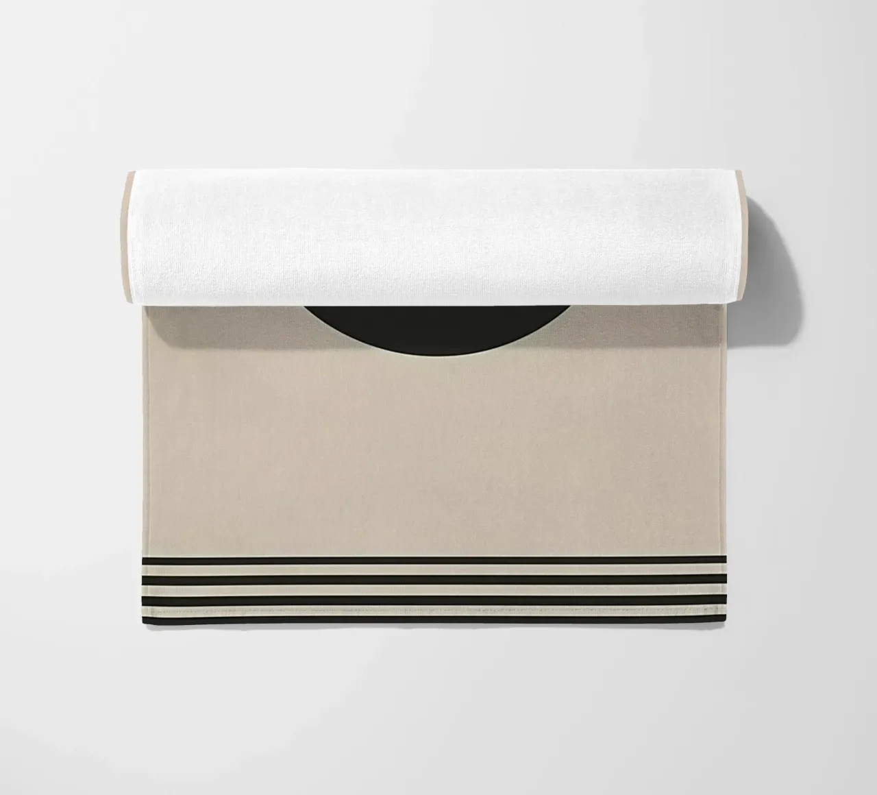 Sole e orizzonte minimalisti telo mare da James M Coyle