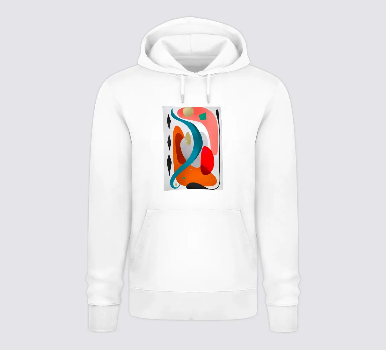 Arte astratta con forme colorate felpa con cappuccio da Rebecca Clark Wyrick