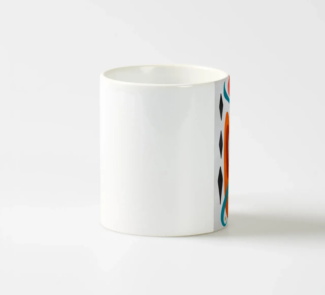 Art abstrait avec formes colorées mug en céramique de Rebecca Clark Wyrick