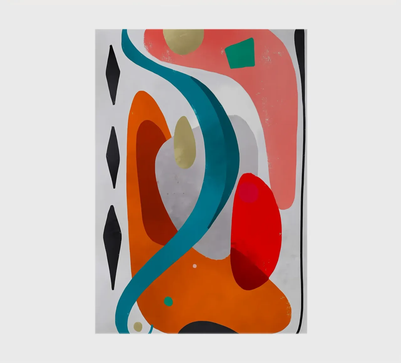 Abstract Art with Colorful Shapes notebook by Rebecca Clark Wyrick