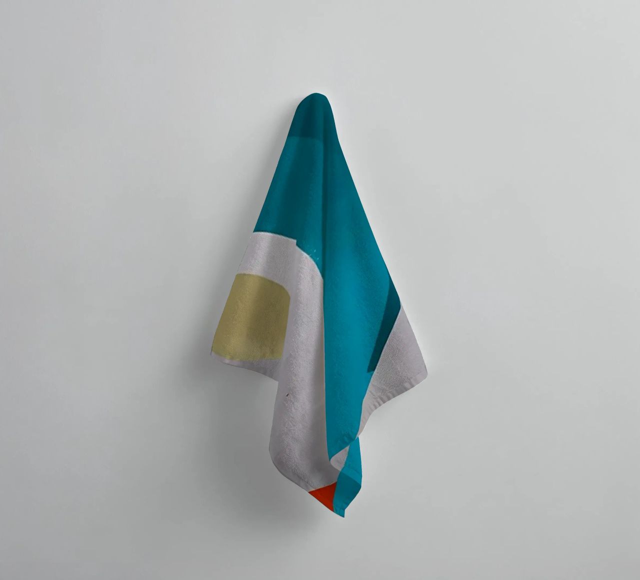 Arte astratta con forme colorate asciugamano da bagno da Rebecca Clark Wyrick