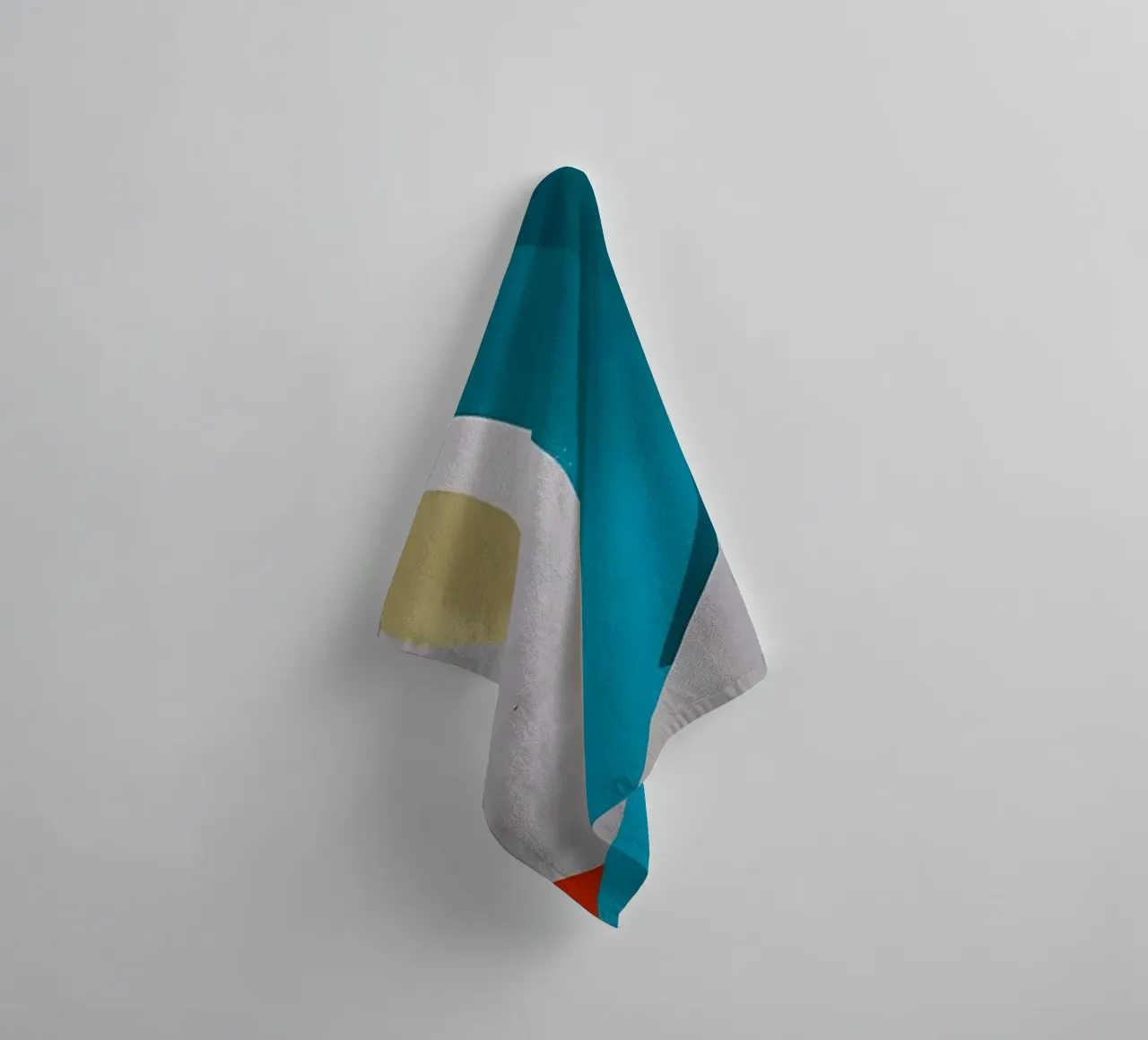 Arte astratta con forme colorate asciugamano da bagno da Rebecca Clark Wyrick