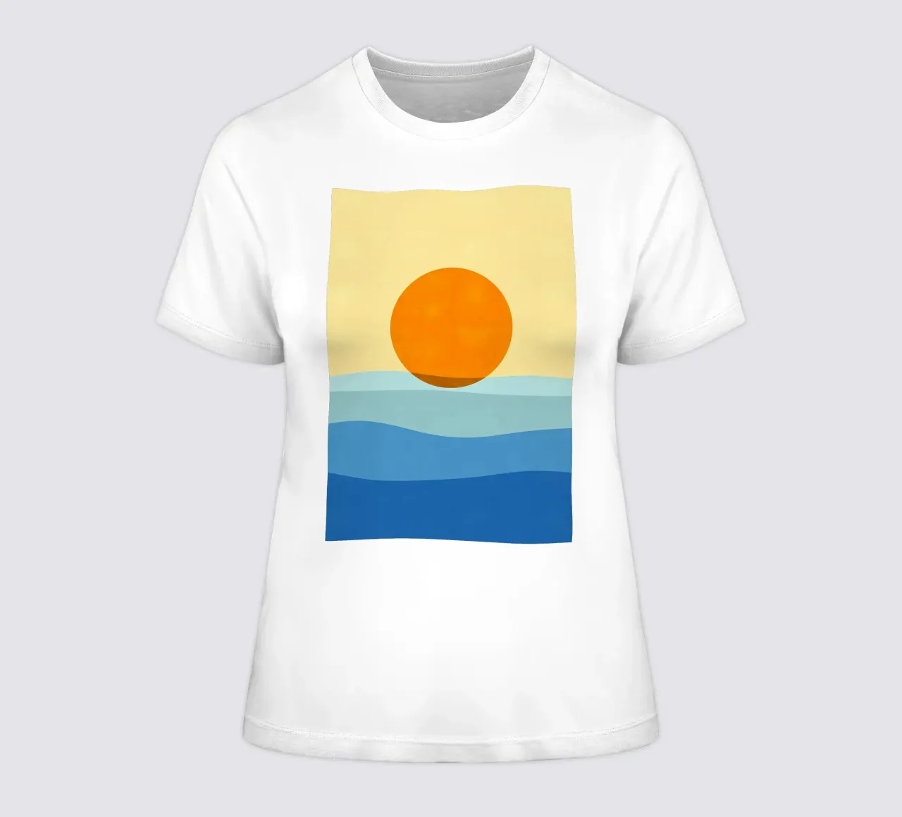 Tropical beach 2 women's fitted t-shirt by James M Coyle