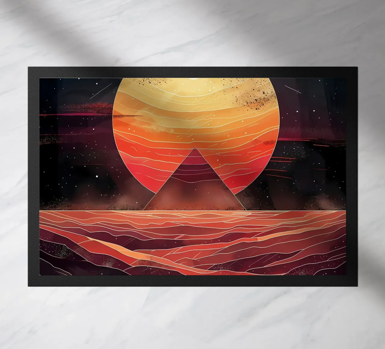 Woestijnzon deurmat van James M Coyle