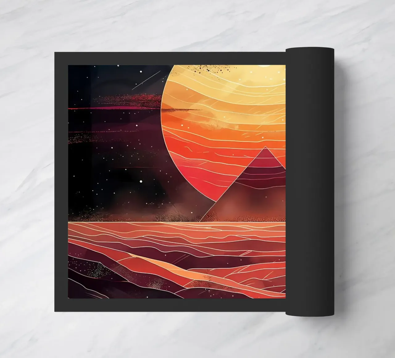 Woestijnzon deurmat van James M Coyle