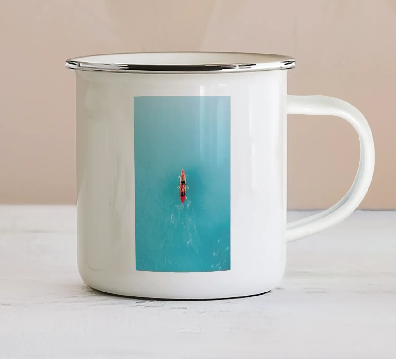 Blue Ocean tazza in smalto da METROPOLIS