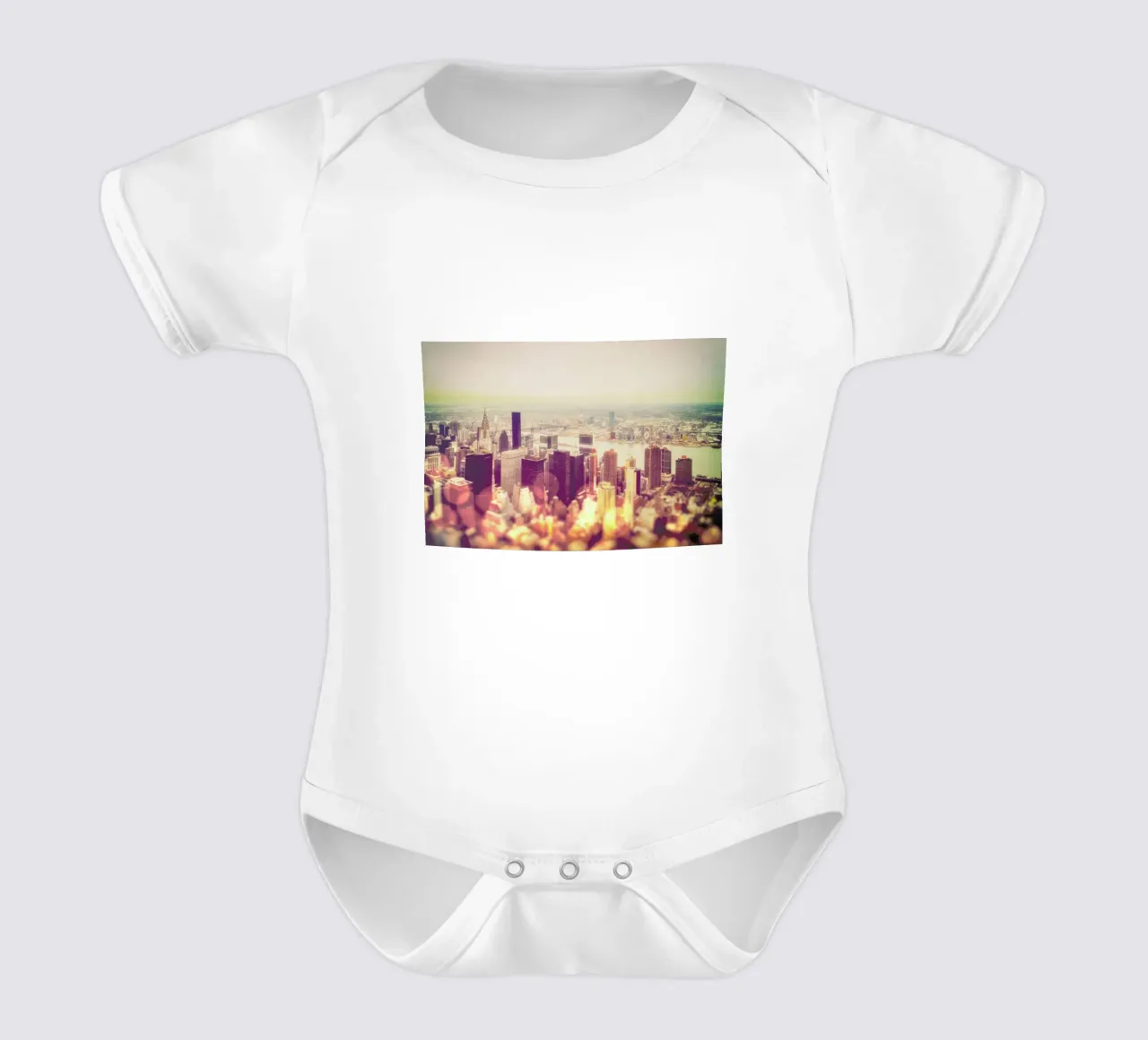 Manhattan’s Skyline body neonato maniche corte da JaySan Studio