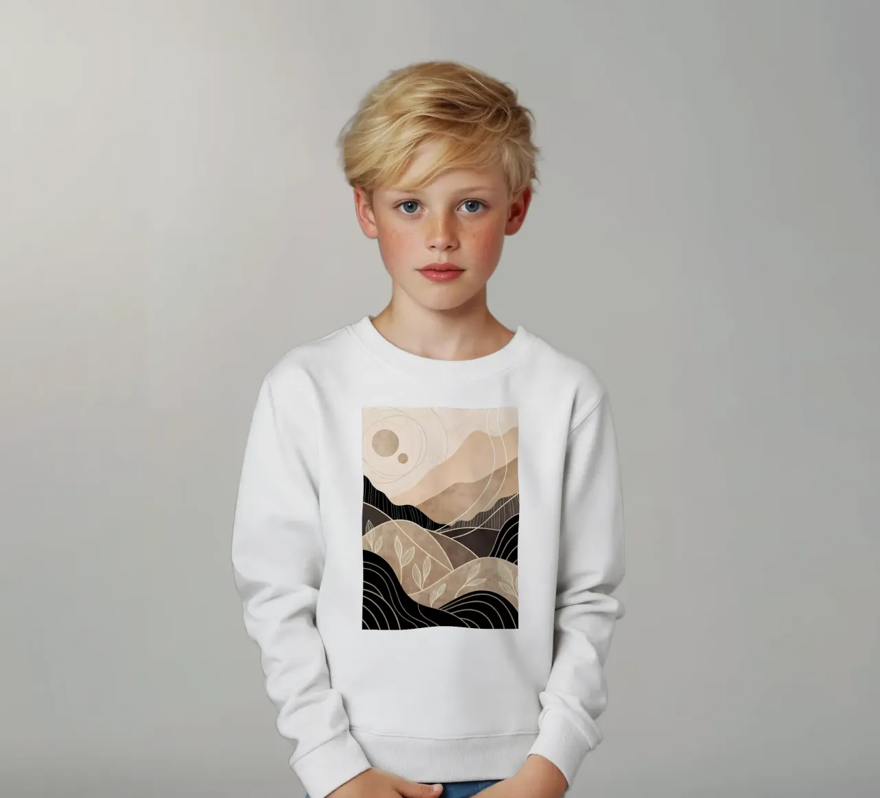Paesaggi Zen felpa bambino da Rebecca Clark Wyrick
