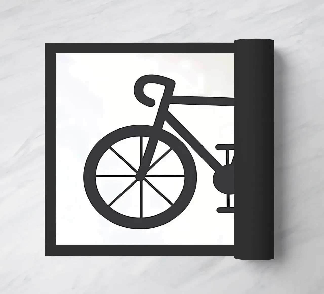 fiets deurmat van Albert S Jacob