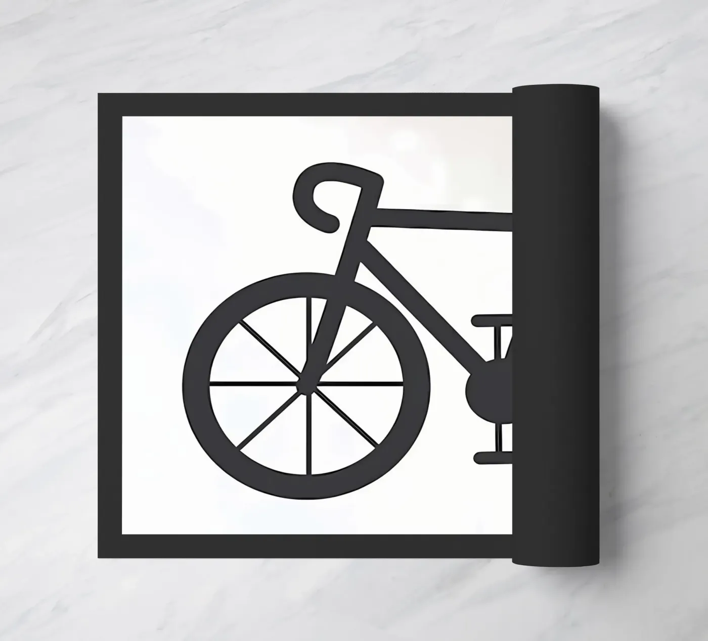 bike deurmat van Albert S Jacob