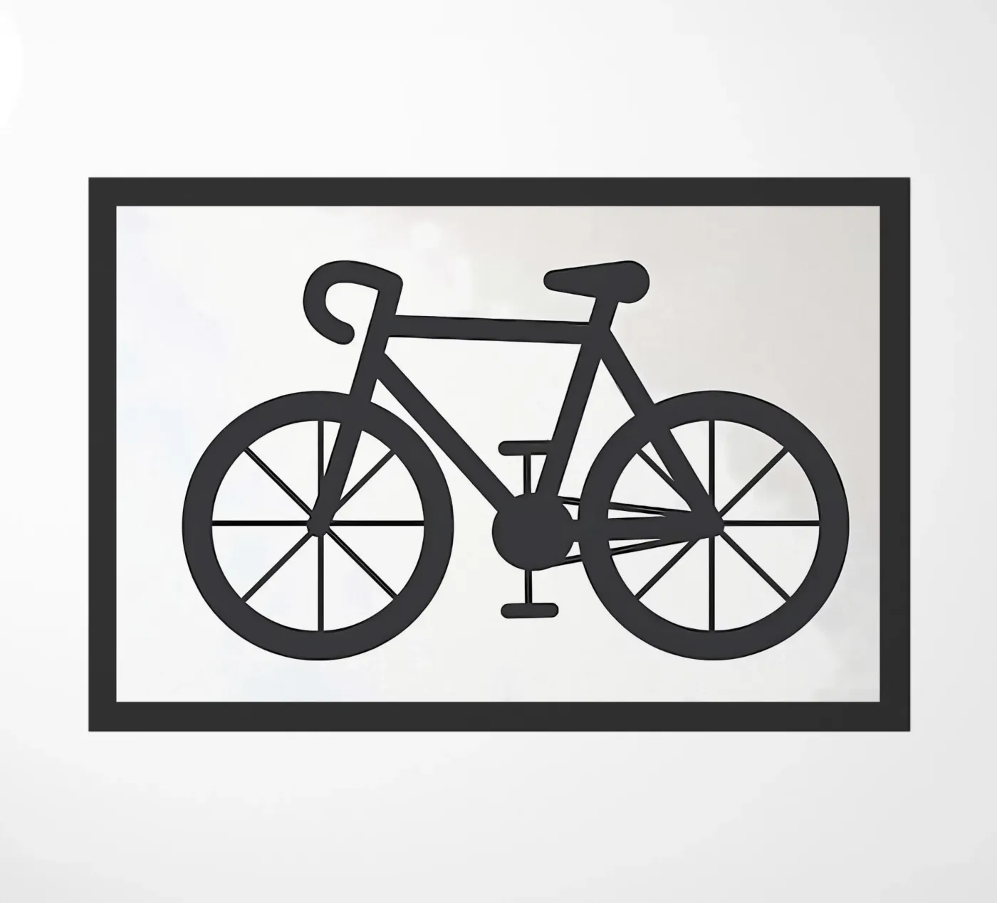 bike deurmat van Albert S Jacob