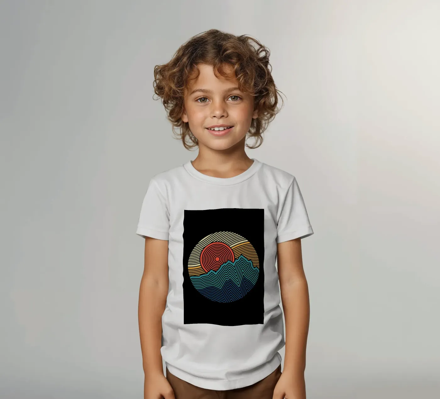 Natuurpatroon kinder t-shirt van James M Coyle