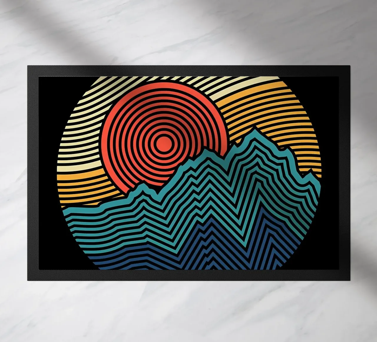 Nature pattern doormat by James M Coyle