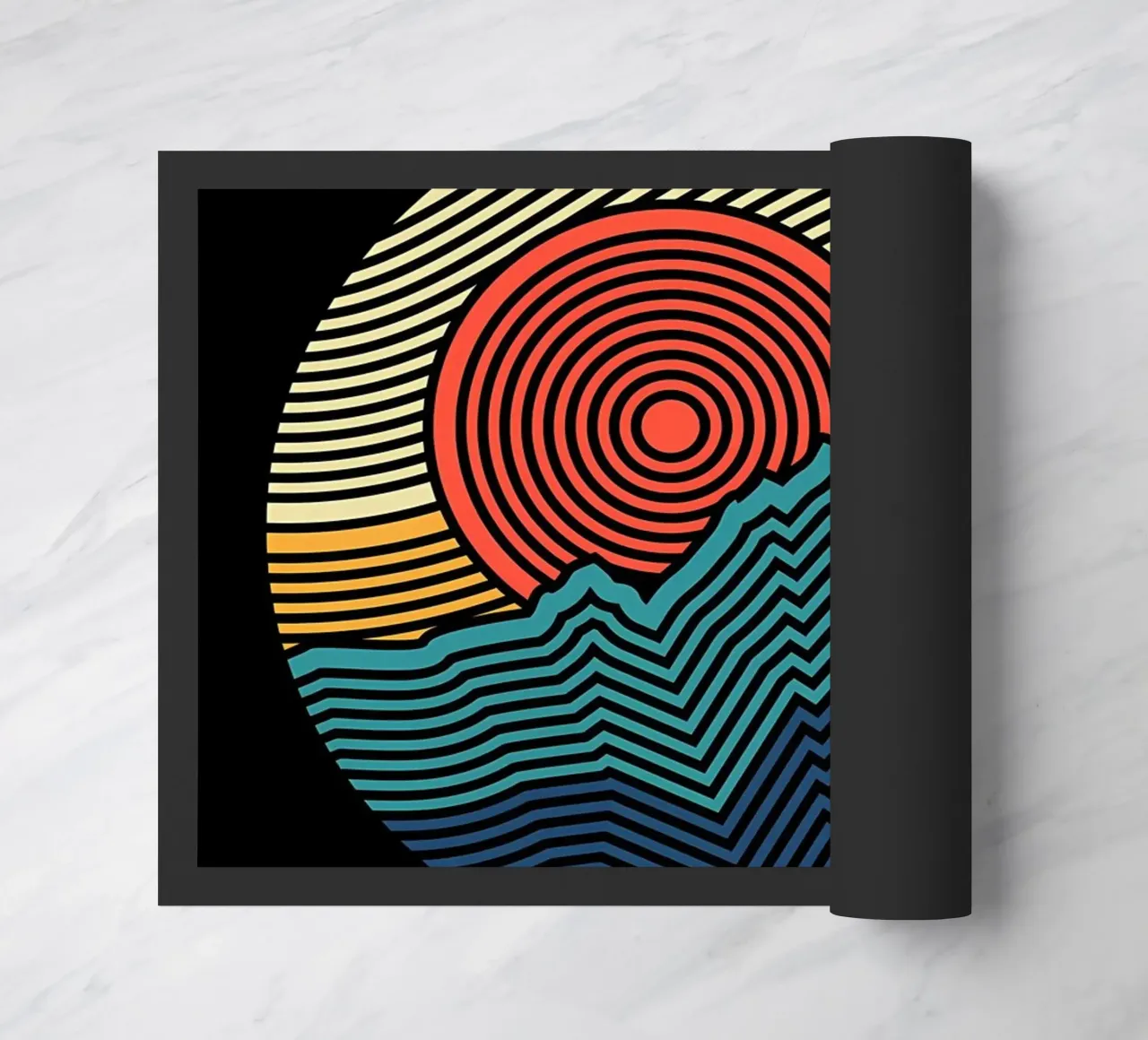 Nature pattern doormat by James M Coyle