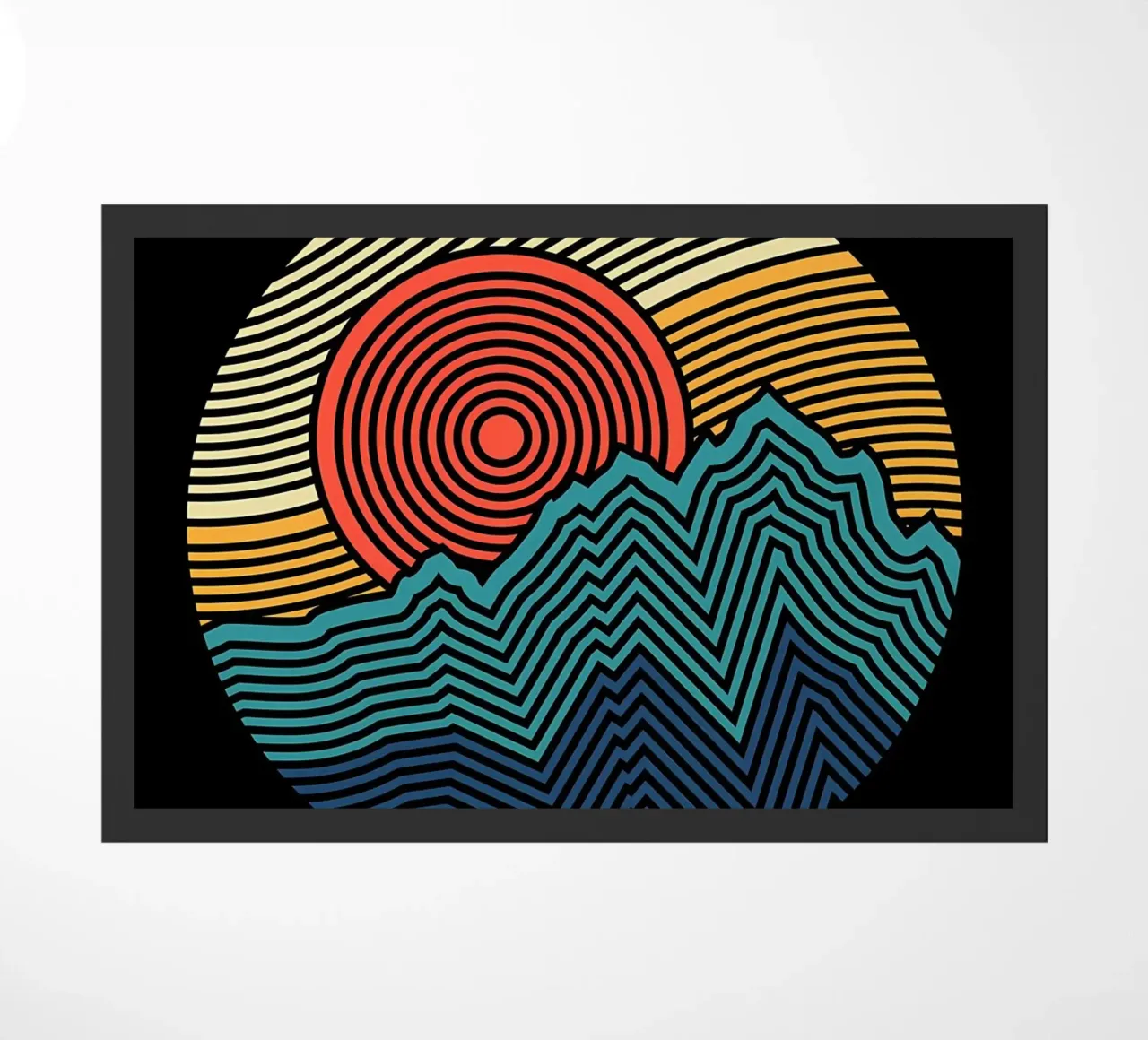 Nature pattern doormat by James M Coyle