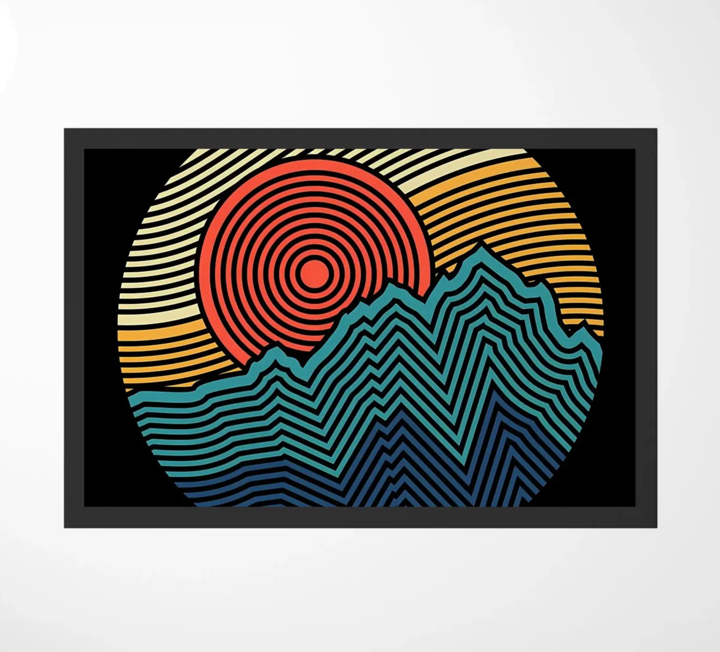 Natuurpatroon deurmat van James M Coyle