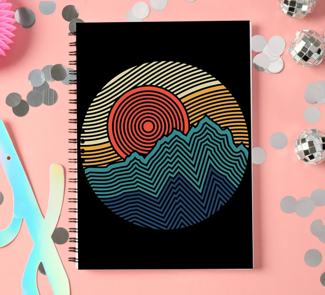 Nature pattern spiral notebook by James M Coyle