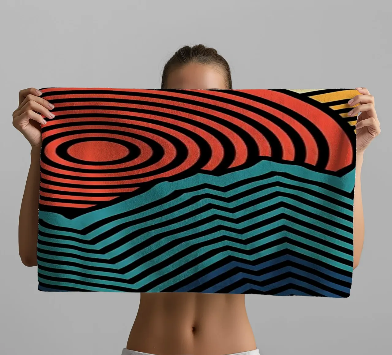 Nature pattern towel by James M Coyle